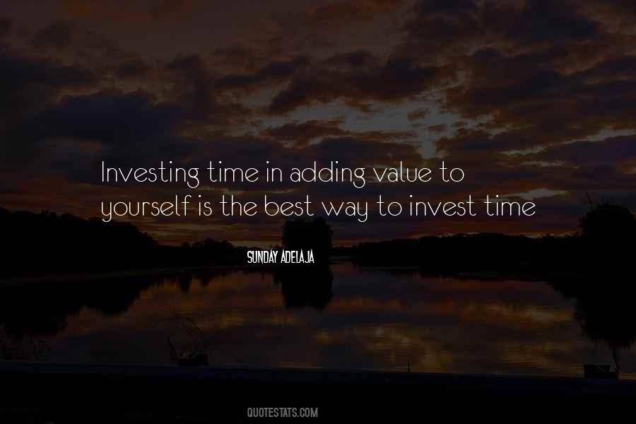 Adding Value To Your Life Quotes #389839