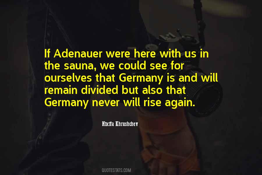 Adenauer Quotes #796648