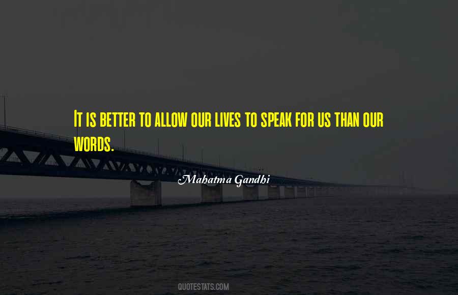 Speak For Quotes #1226208