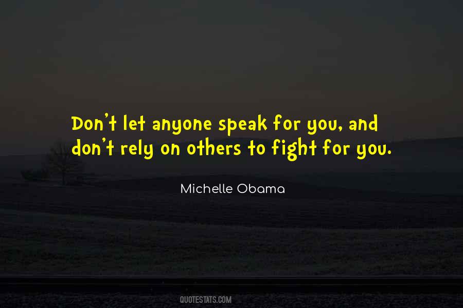 Speak For Quotes #1290120