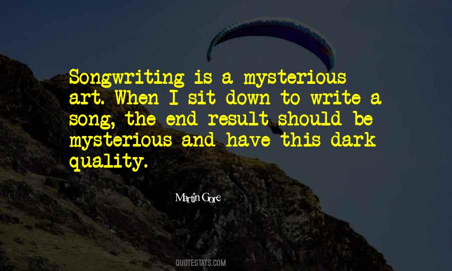 Be Mysterious Quotes #30722