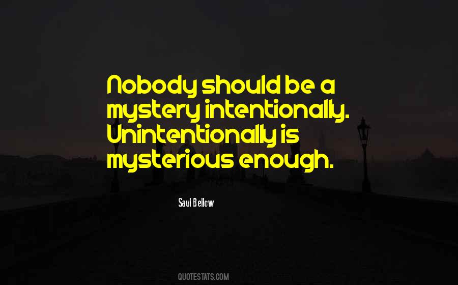 Be Mysterious Quotes #98102