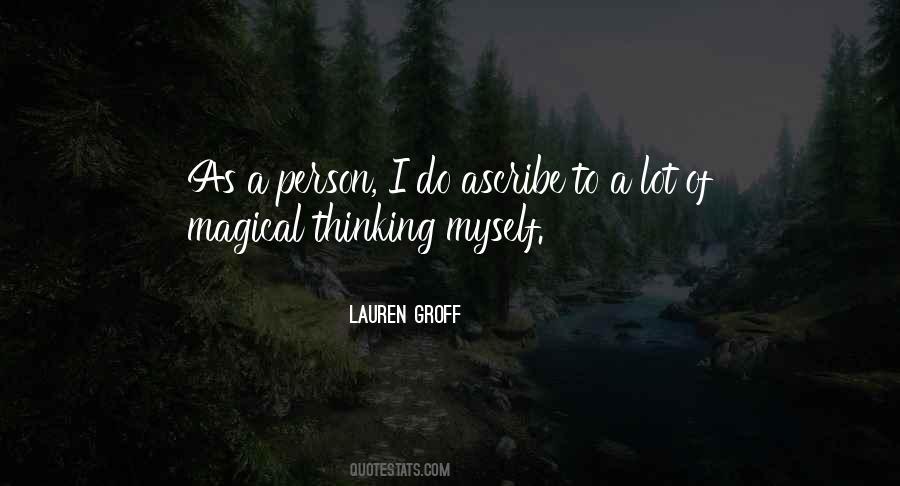 Quotes About Thinking A Person #189892
