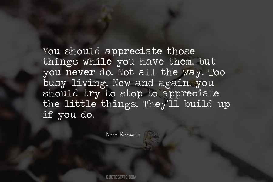 Appreciate The Little Things Quotes #300659