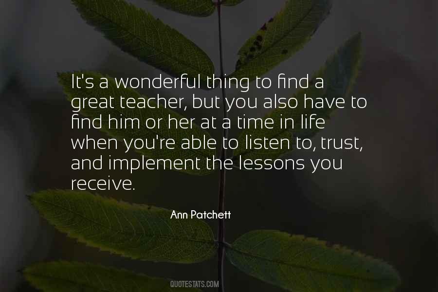 Wonderful Teacher Quotes #1364109