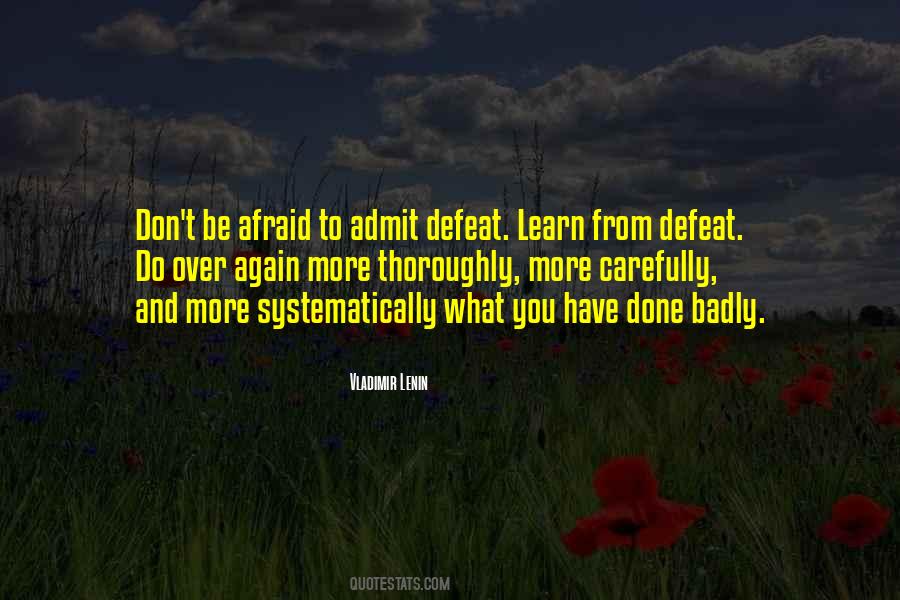 Admit Defeat Quotes #1867345