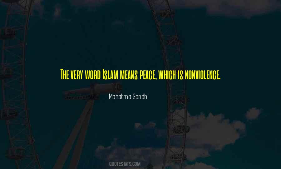 Nonviolence Peace Quotes #428050