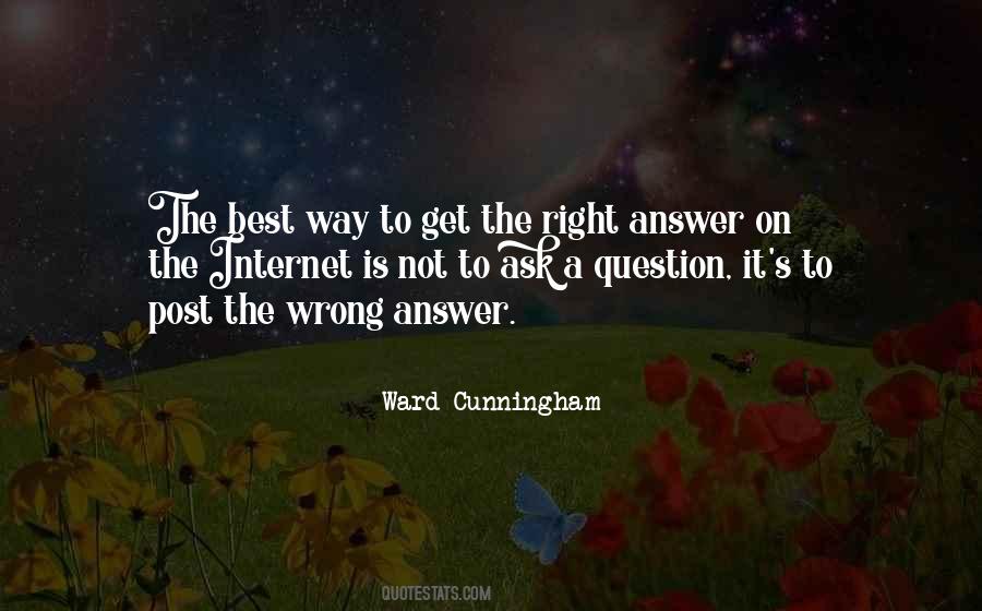 Right Question Quotes #124496