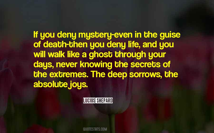 Quotes About Never Knowing #795841