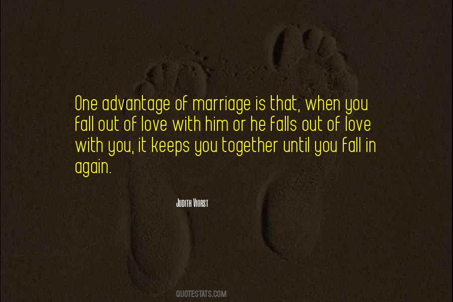 Advantage Of Marriage Quotes #653693
