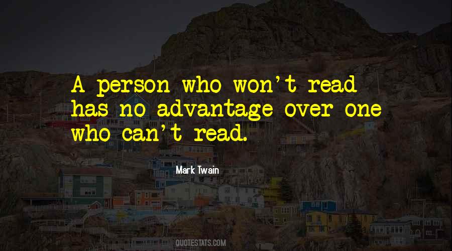 Advantage Of Reading Quotes #20916