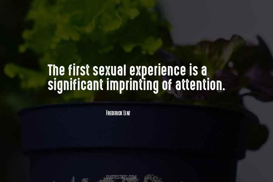 First Sexual Experience Quotes #233587