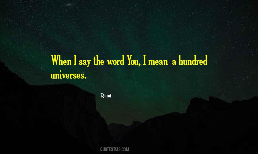 Universe Rumi Quotes #1301595
