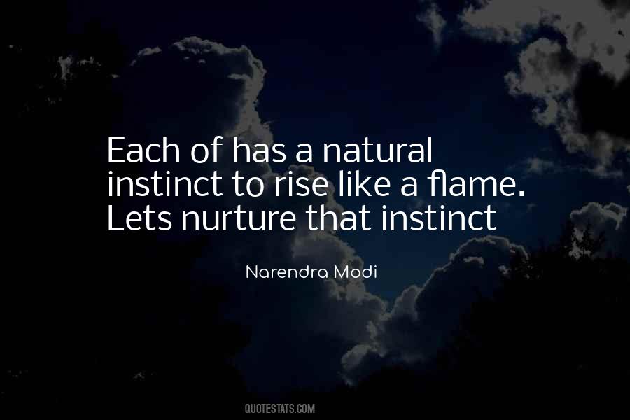 Natural Instinct Quotes #1072080
