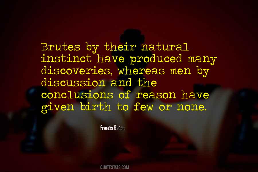 Natural Instinct Quotes #617369