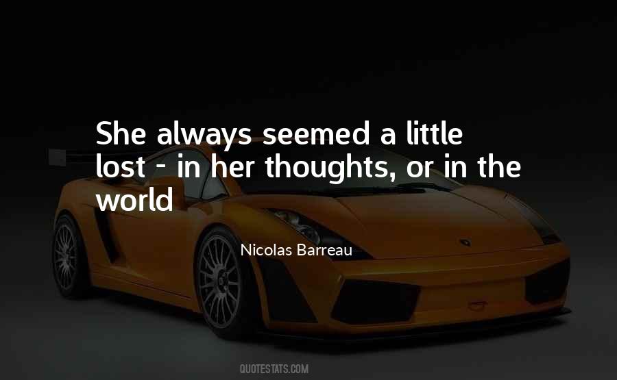 Lost Thoughts Quotes #153017