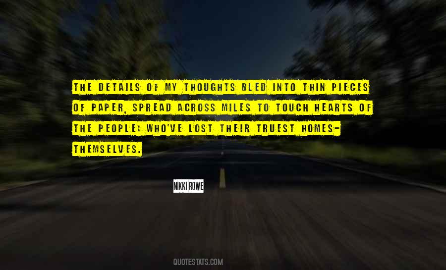 Lost Thoughts Quotes #1697176