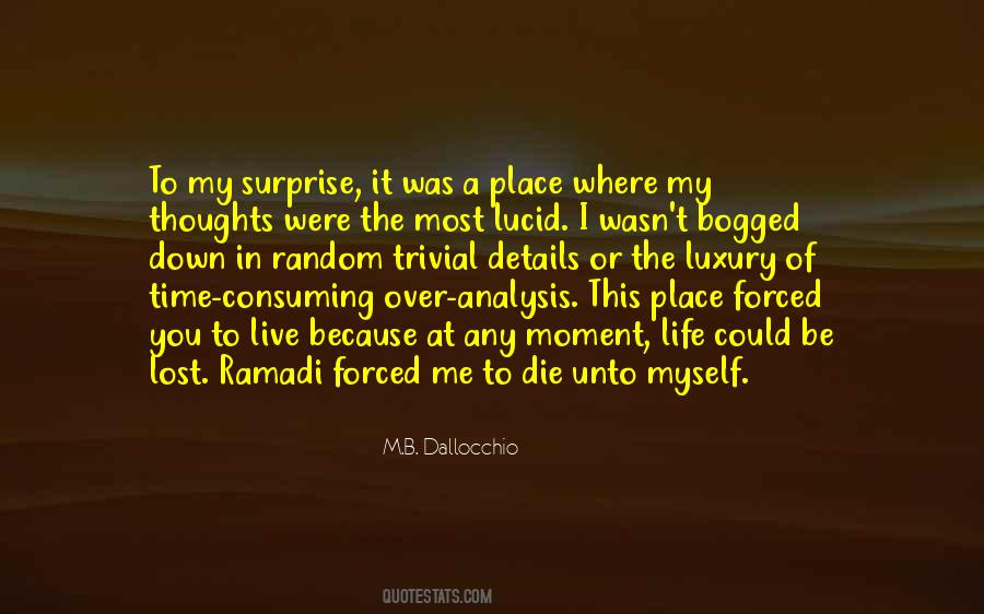 Lost Thoughts Quotes #1756970