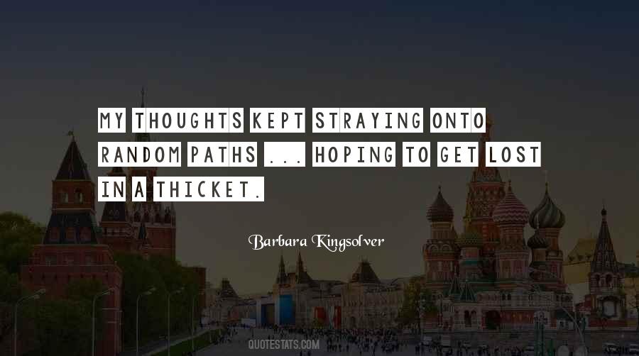 Lost Thoughts Quotes #873917