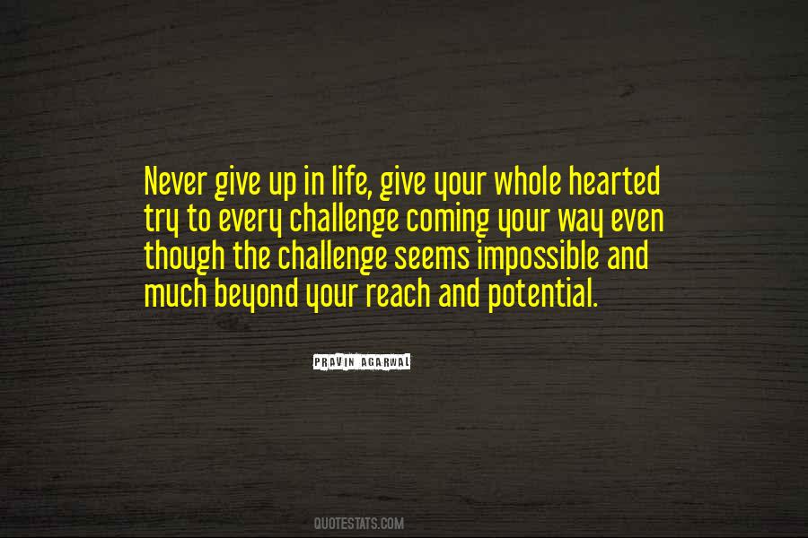Quotes About Never Give Up In Life #830554
