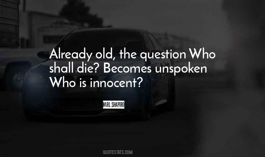 Innocent Question Quotes #1806714