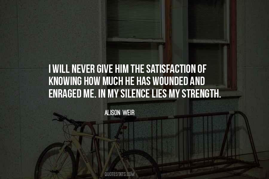 Strength In Silence Quotes #406097
