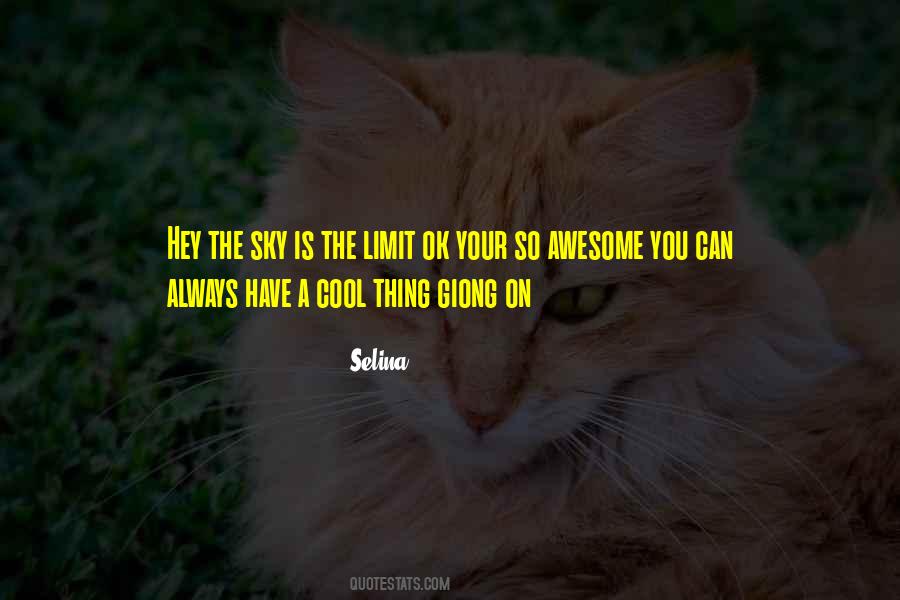 The Sky Is The Limit Quotes #166670