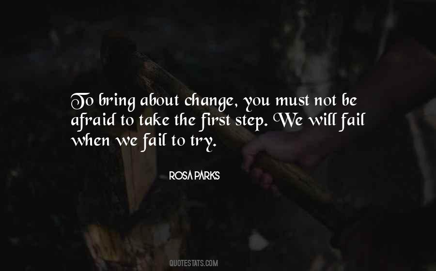 Afraid To Change Quotes #1215665