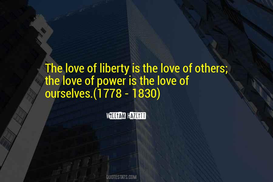 Love Of Power Quotes #1843284