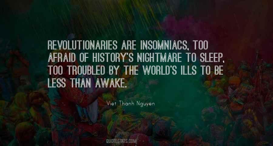 Afraid To Sleep Quotes #1747508