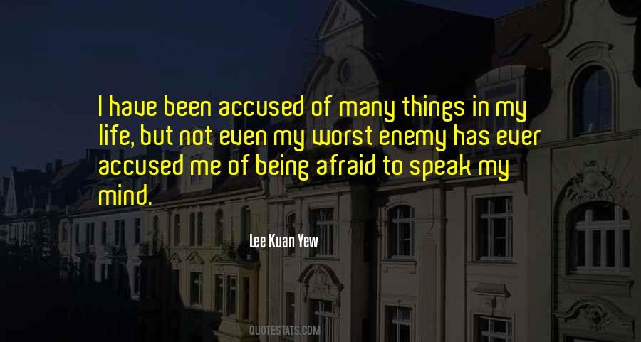 Afraid To Speak Quotes #590151