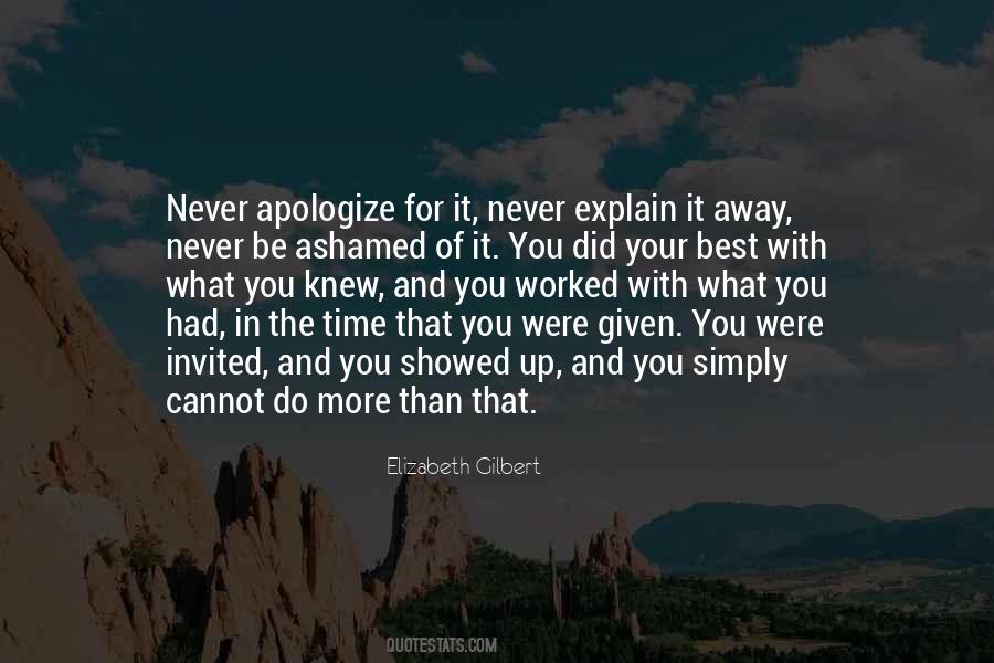 Quotes About Never Apologize #626338