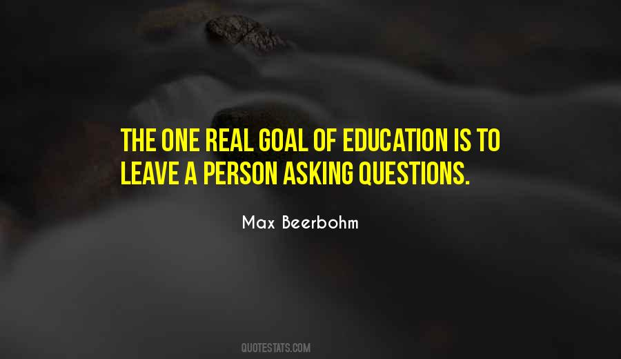 Goal Of Education Quotes #1156935
