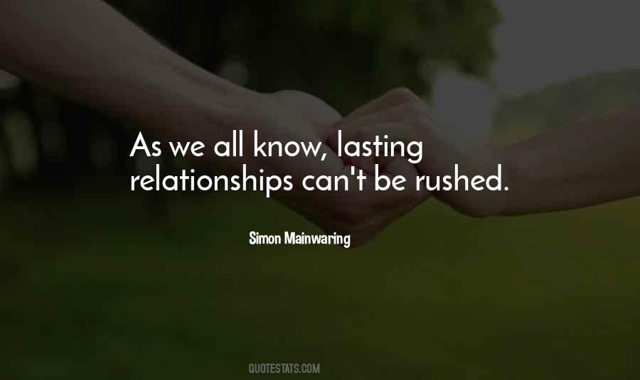 Relationships Lasting Quotes #1392036