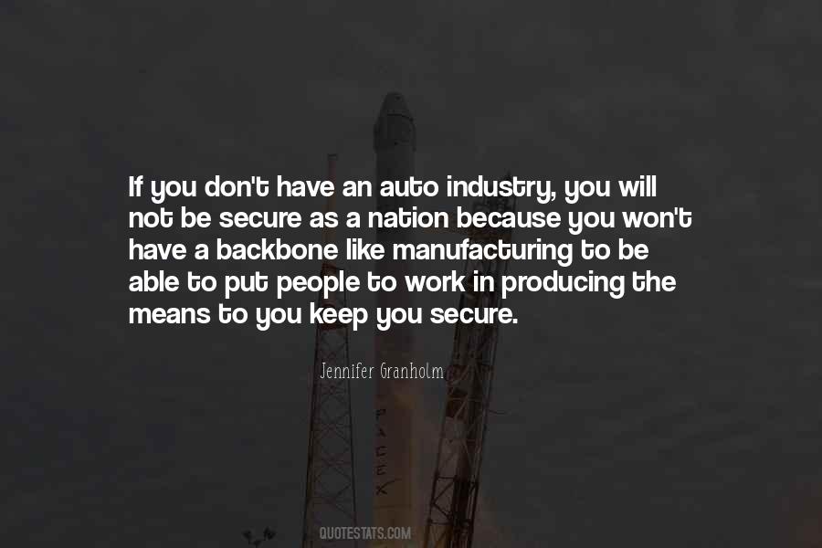 Manufacturing Industry Quotes #1847507