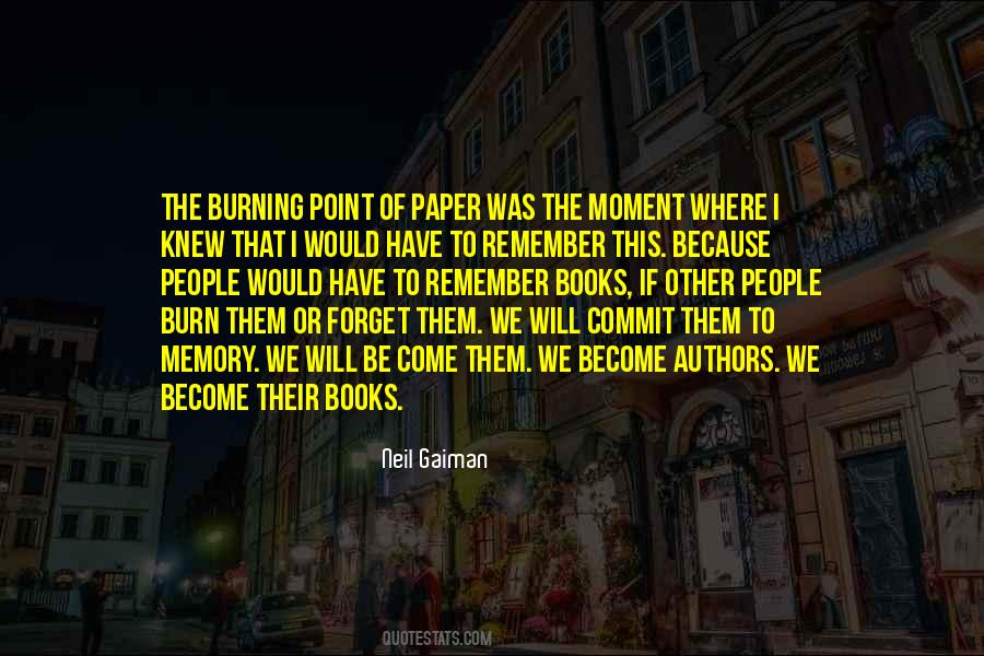 Burning Paper Quotes #1581847