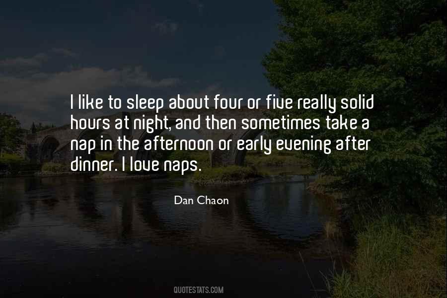 Afternoon Sleep Quotes #1535400