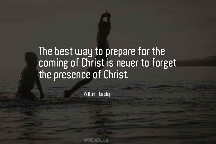 Christ Coming Quotes #1421813