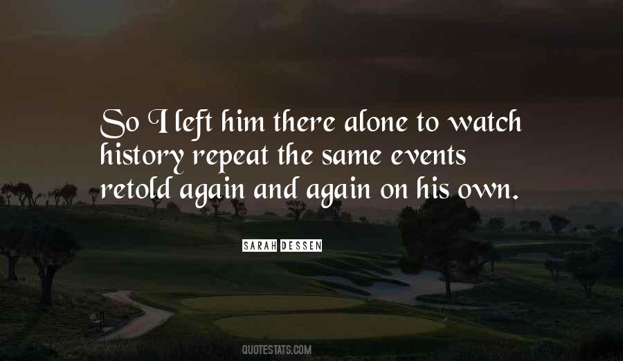 Again I'm Alone Quotes #1175480