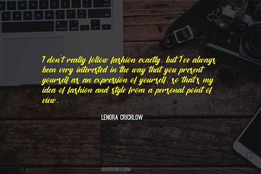 Personal View Quotes #1053596