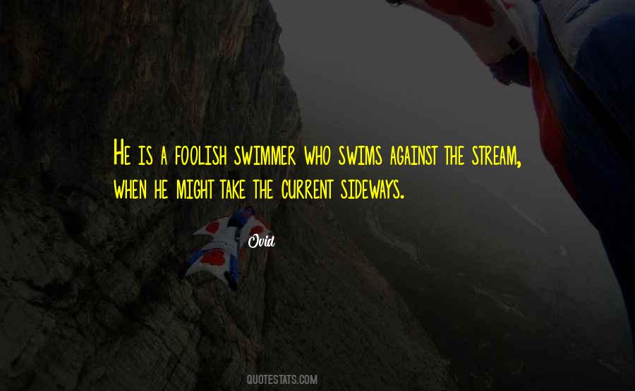 Against The Stream Quotes #270536