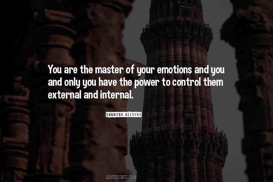 Emotions And Control Quotes #1668611