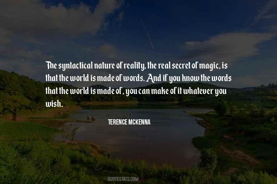Magic Of Nature Quotes #1828644