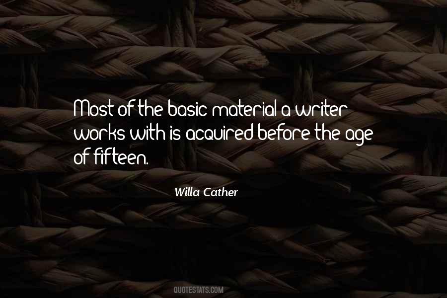 Age Fifteen Quotes #69576