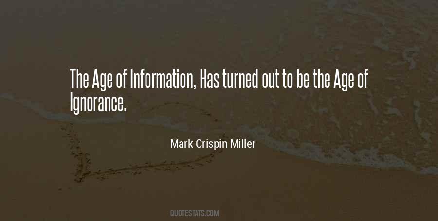 Age Of Information Quotes #854078