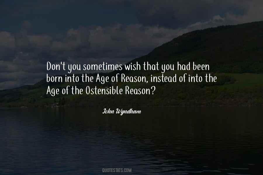 Age Of Reason Quotes #1705889