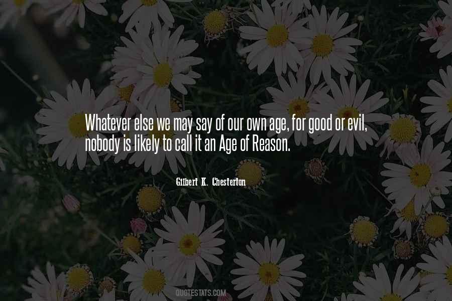 Age Of Reason Quotes #438647