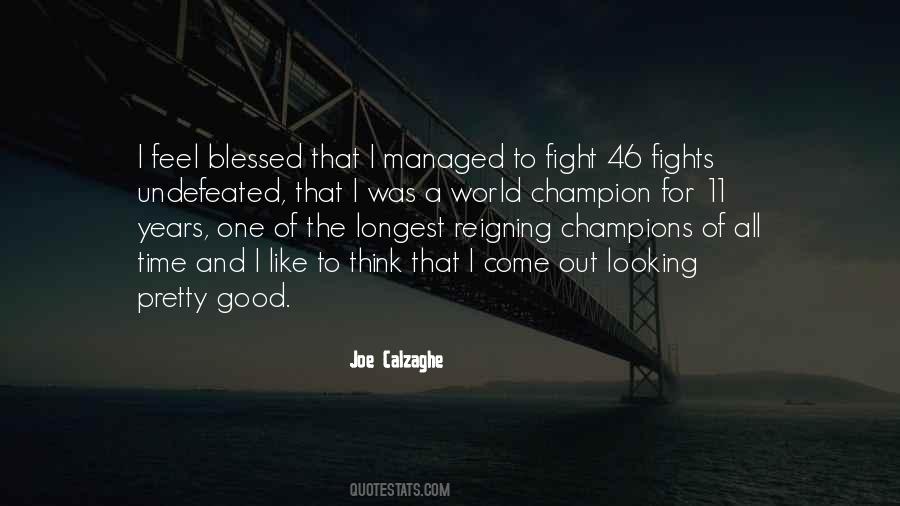 Calzaghe Fights Quotes #373769