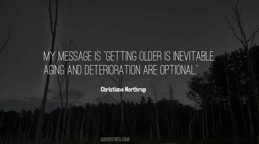 Aging Is Inevitable Quotes #91536