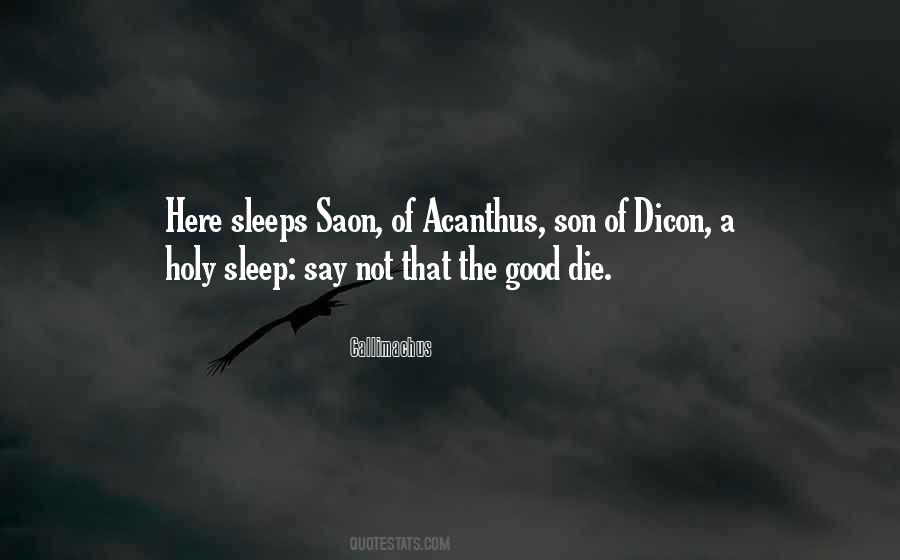 Die Son Quotes #249344